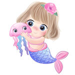 美人鱼海洋生物素材