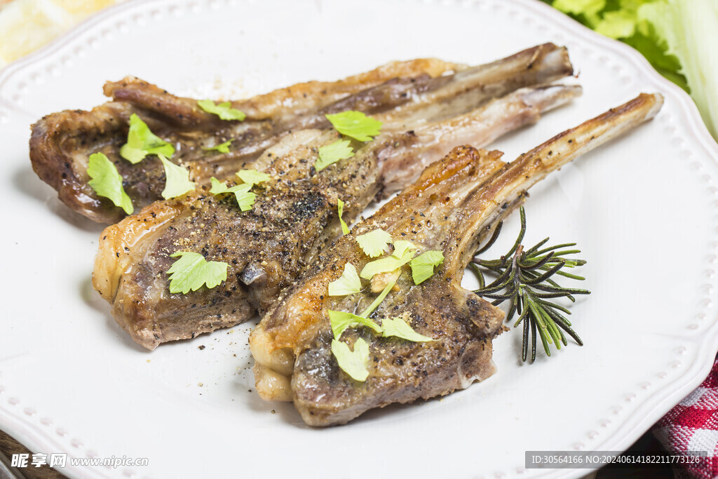 羊排肉排美食