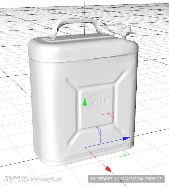 C4D模型 油桶