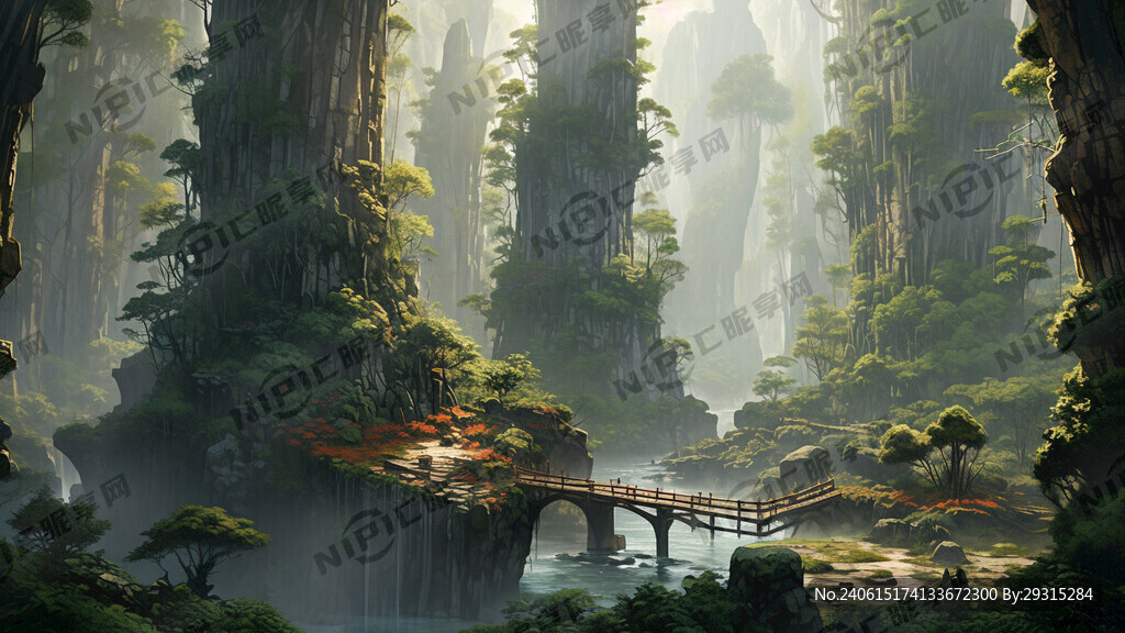梦幻森林 融合张家界山水
