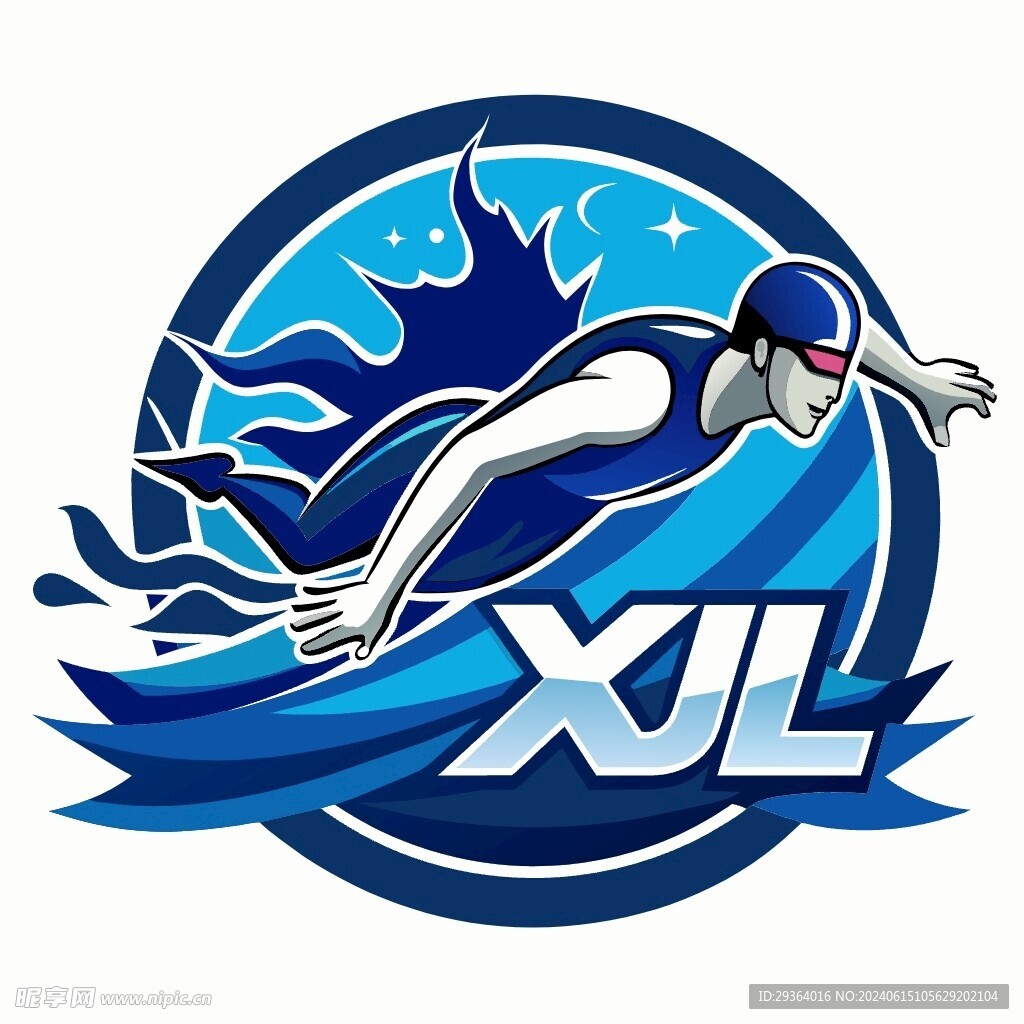 游泳健身logo
