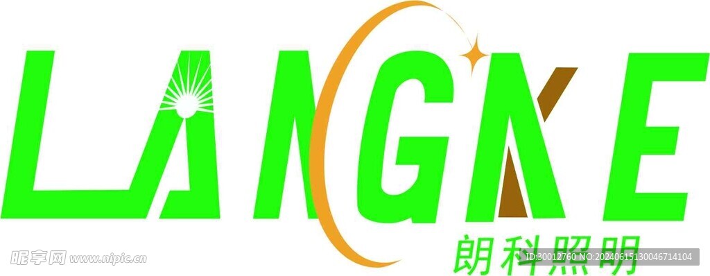 朗科照明logo