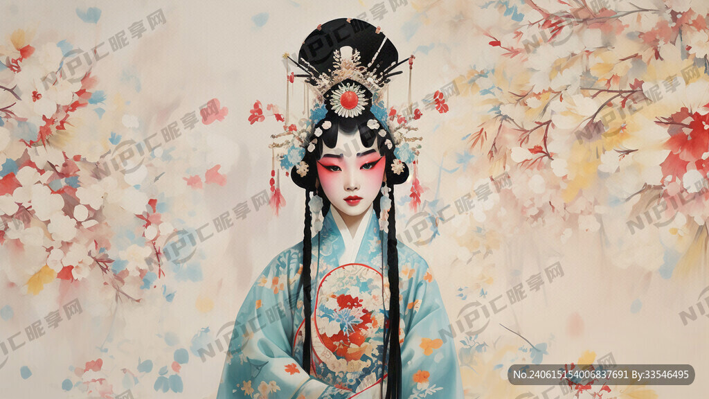 国潮京剧人物