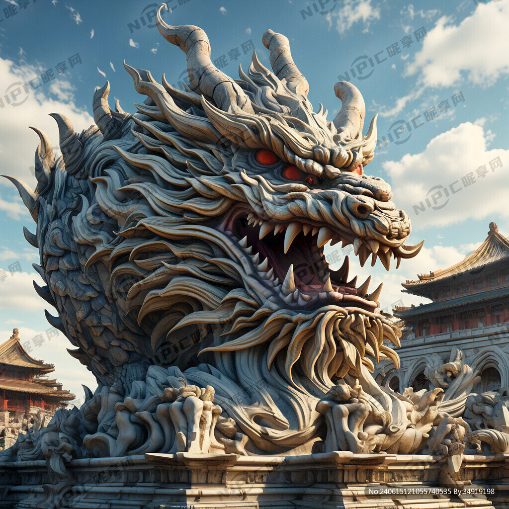 关于圆明园 龙首生成的基础纹路