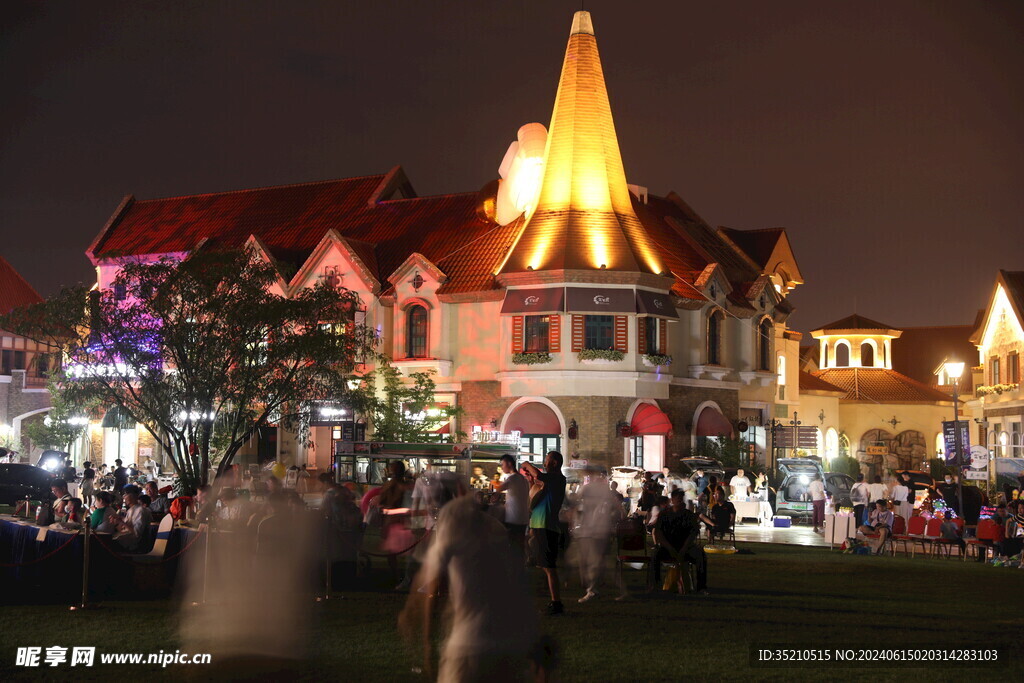 夜景商业街区