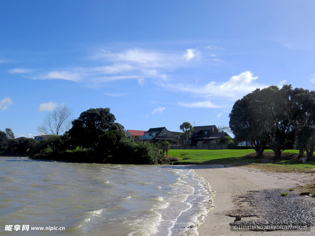 奥克兰海边小镇风景