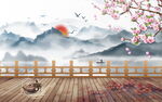 背景墙装饰画         