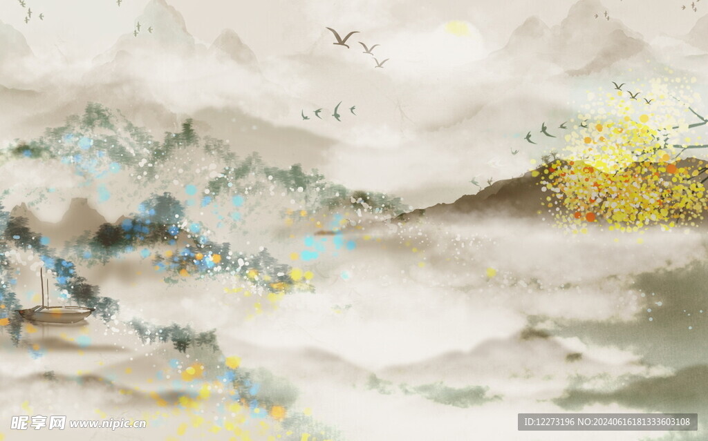背景墙装饰画         