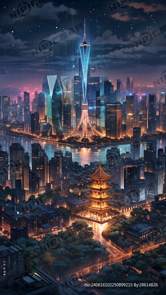 杭州城市夜景 最佳画质