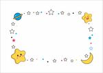 卡通星星月亮边框
