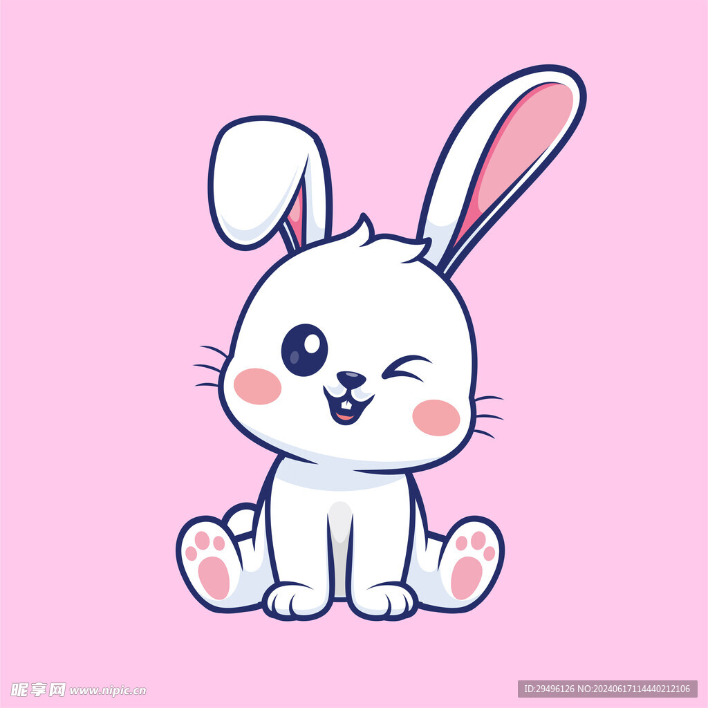 可爱卡通兔子