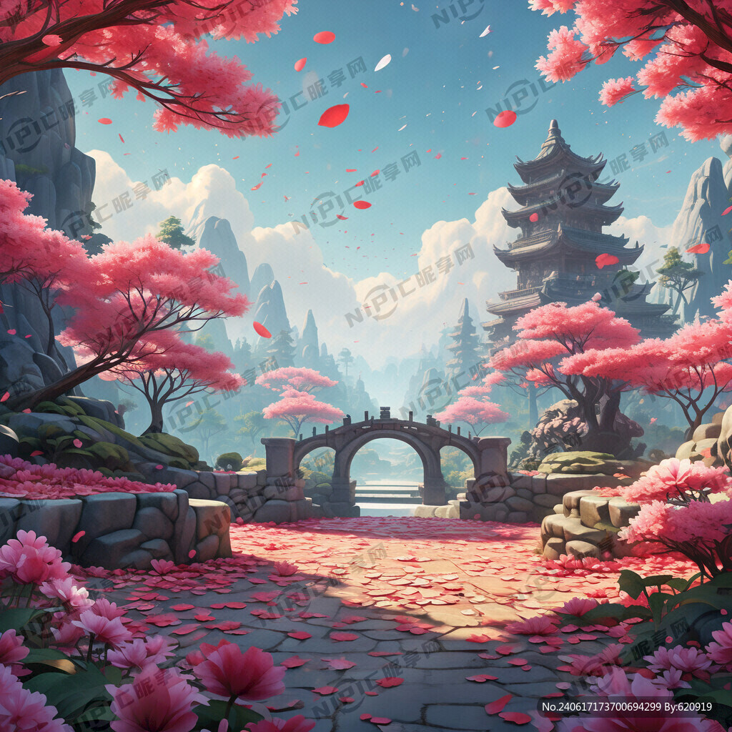 游戏梦幻唯美新中式风景 超高清