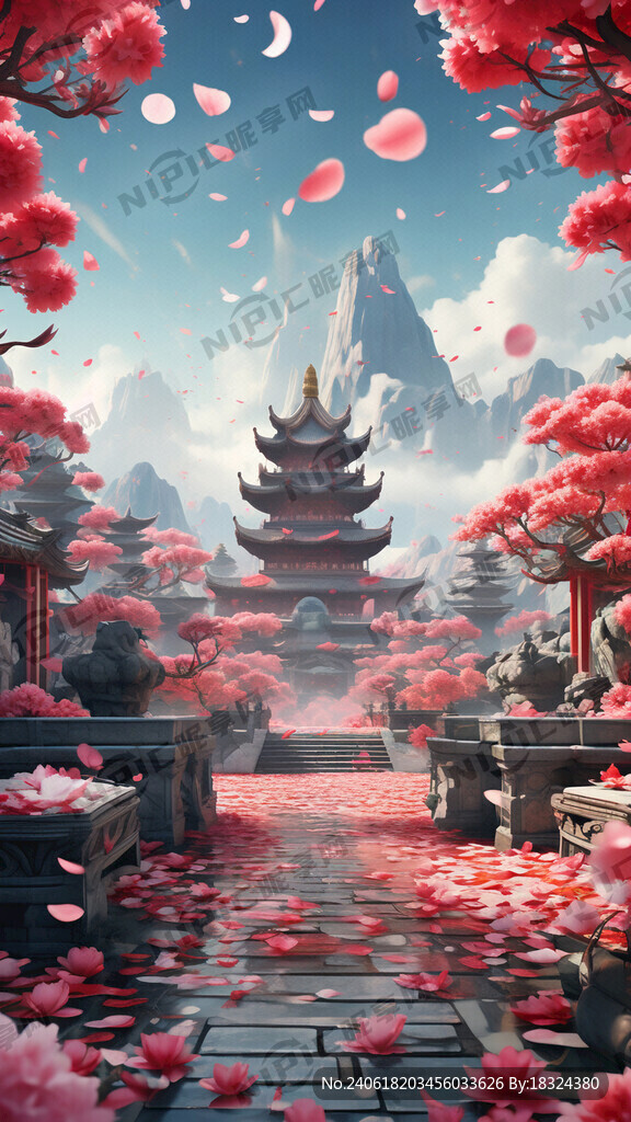 游戏梦幻唯美新中式风景 超高清