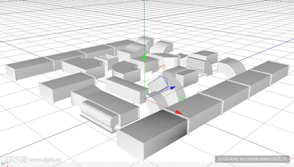 C4D模型 管子