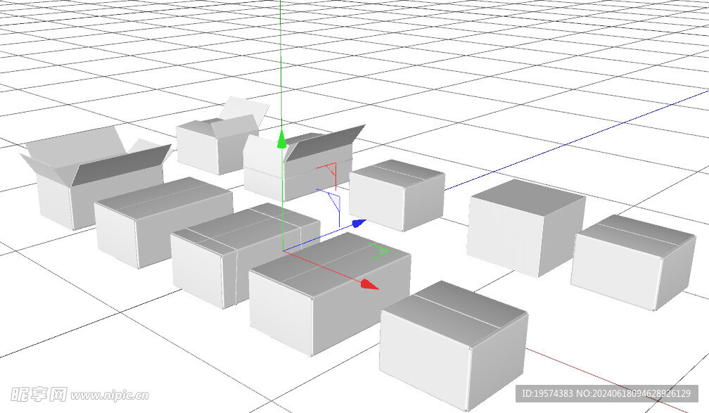 C4D模型 箱子