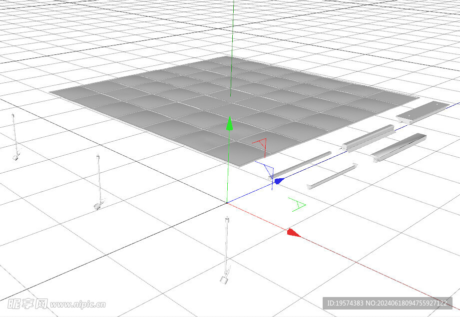 C4D模型 吊灯