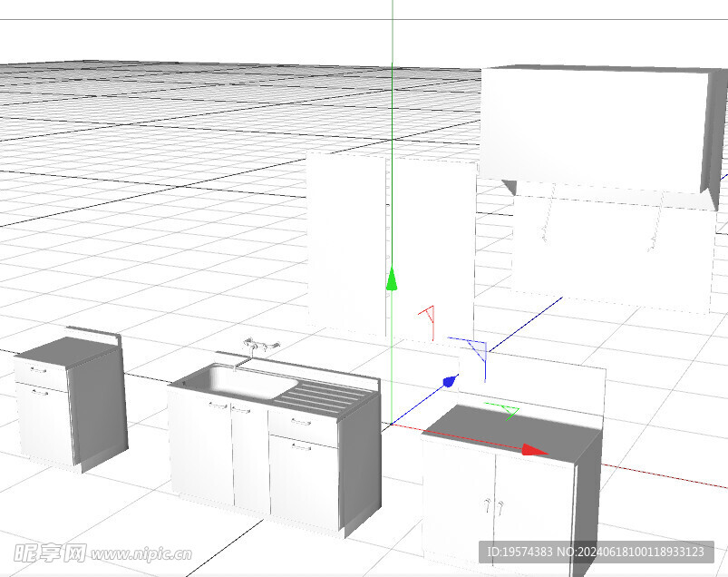 C4D模型 厨房