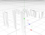 C4D模型 窗帘 