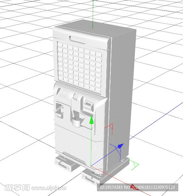 C4D模型 自动售票