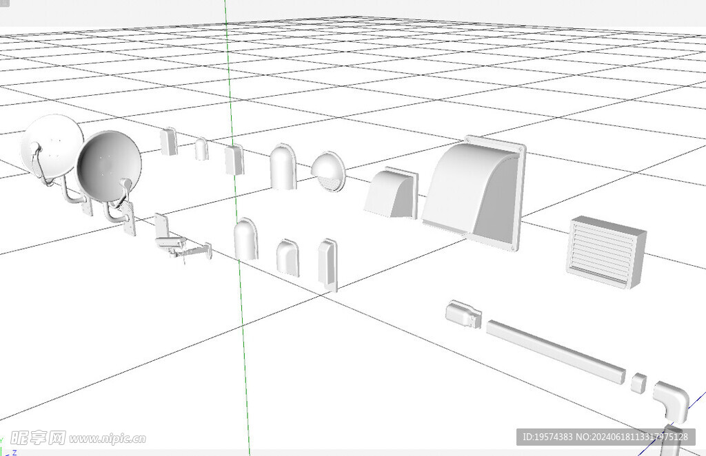 C4D模型 工厂设备