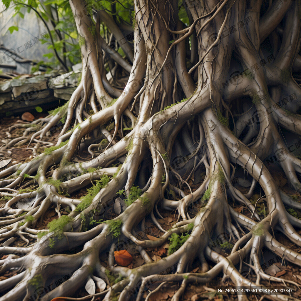 根系发达 超高清 细节刻画 
