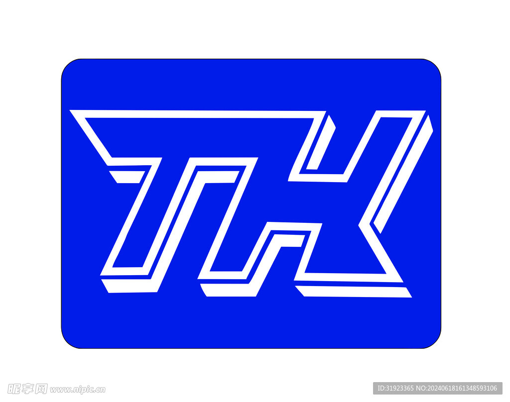 THL字母立体视觉LOGO