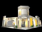 展览3D模型 二面开口