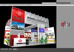 展览3D模型 二面开口