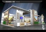 展览3D模型 二面开口