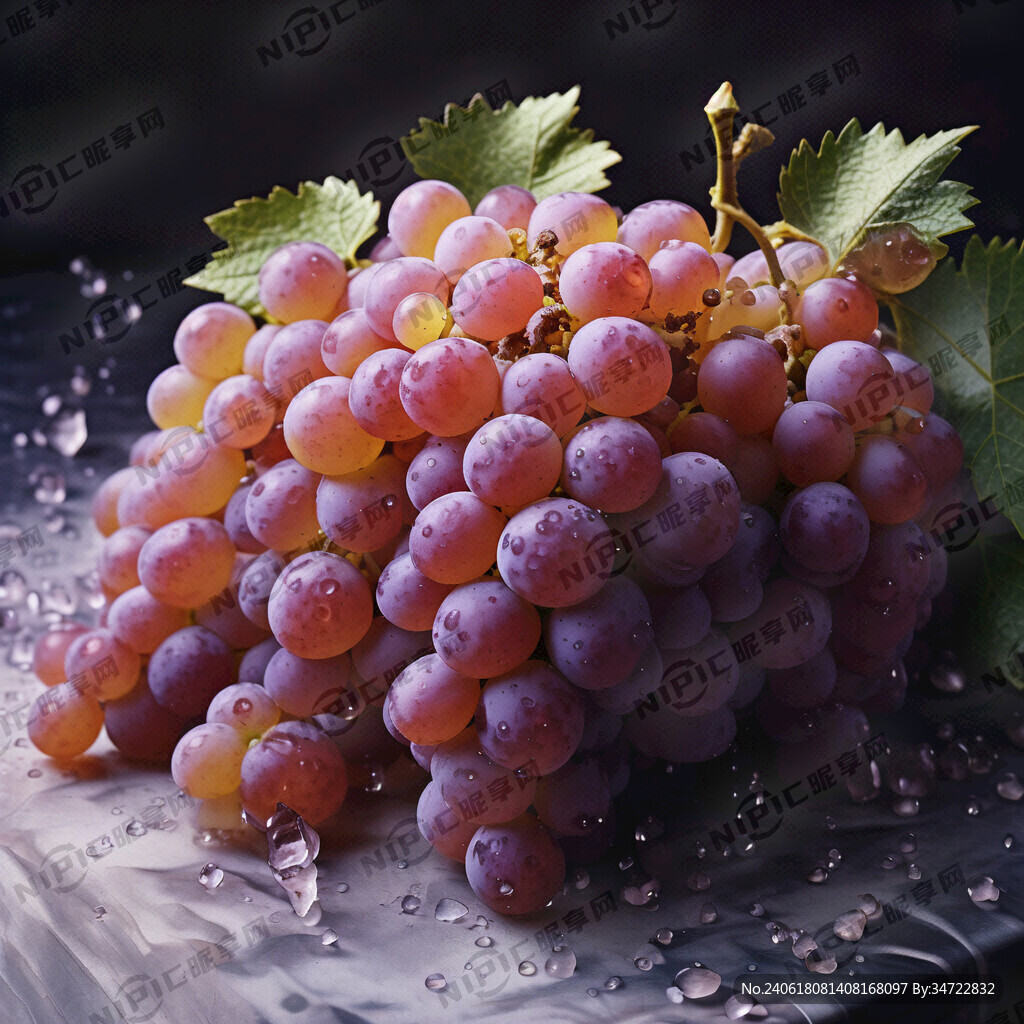 辽峰紫葡萄新鲜 写实