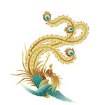 国潮烫金凤凰         
