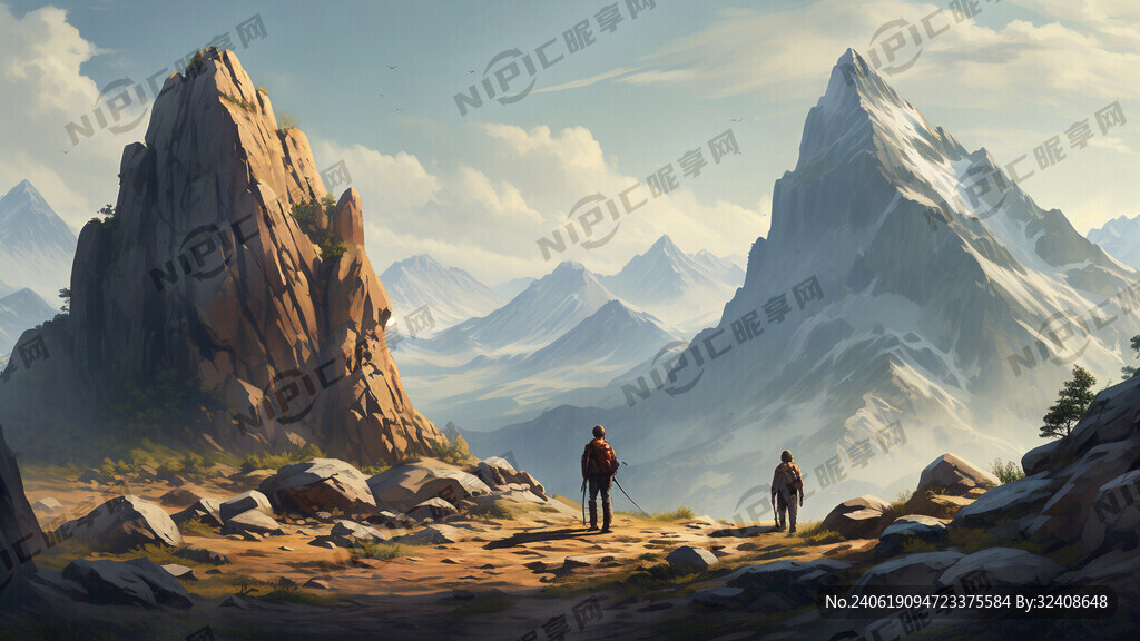 探险 岩石 山地 冒险