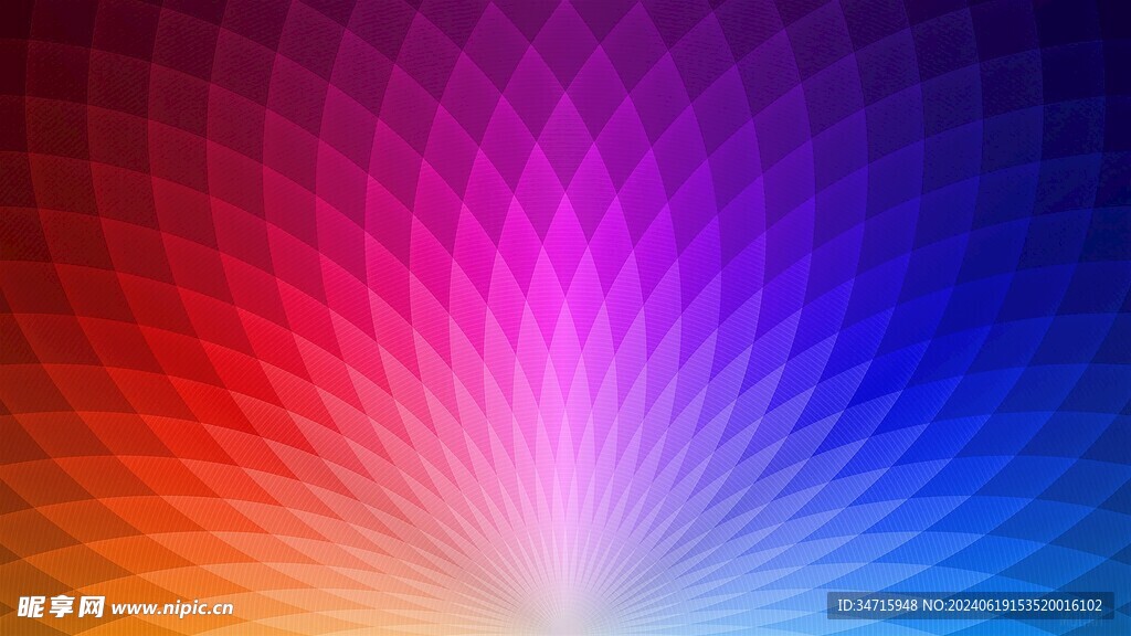 彩色几何发散造型
