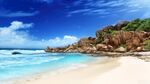 海滩与海浪风光