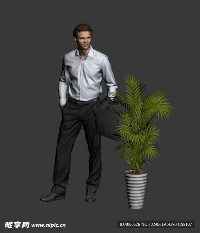 人物植物3d模型