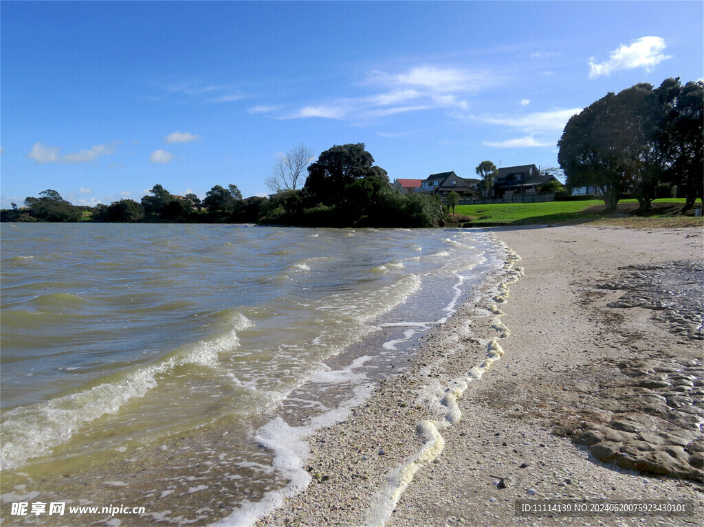 奥克兰海湾小镇风景