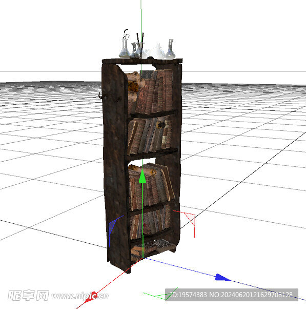 C4D模型 书架