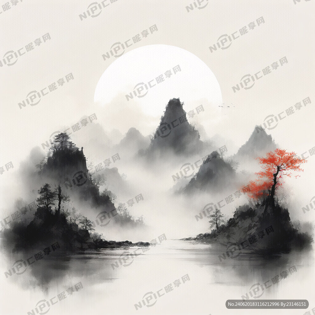 轩宇睿智商标 山谷 中国风