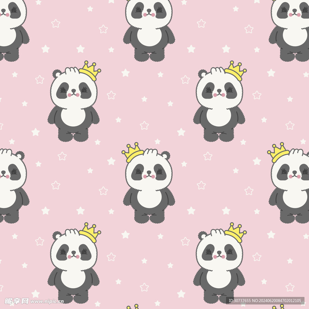 小熊猫皇冠背景图