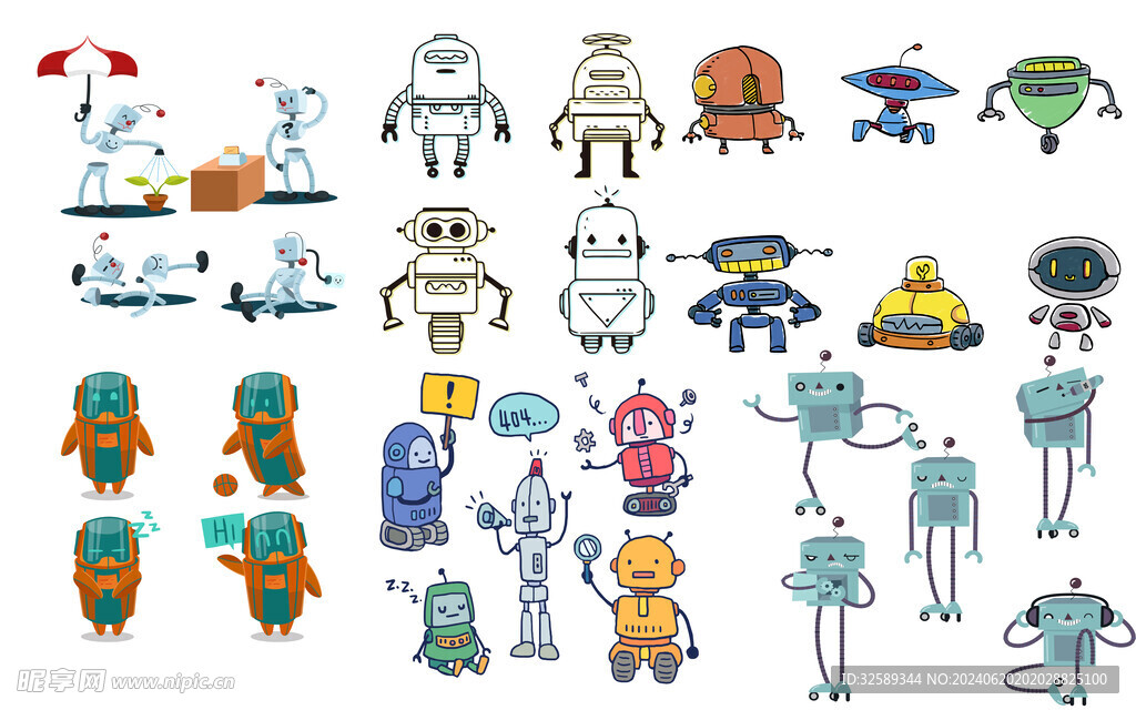 卡通机器人集合