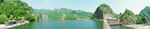 大连市庄河冰峪沟英纳湖全景