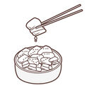 红烧肉插画