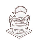 围炉插画