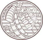 美食烧烤插画