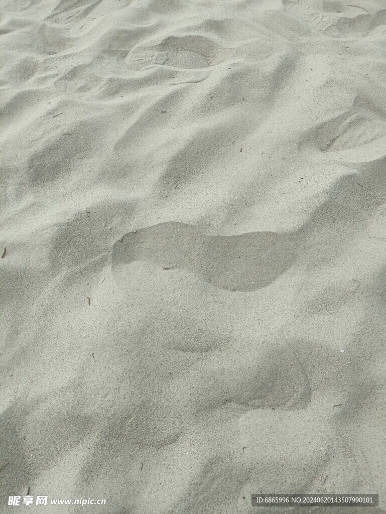 白色的沙子