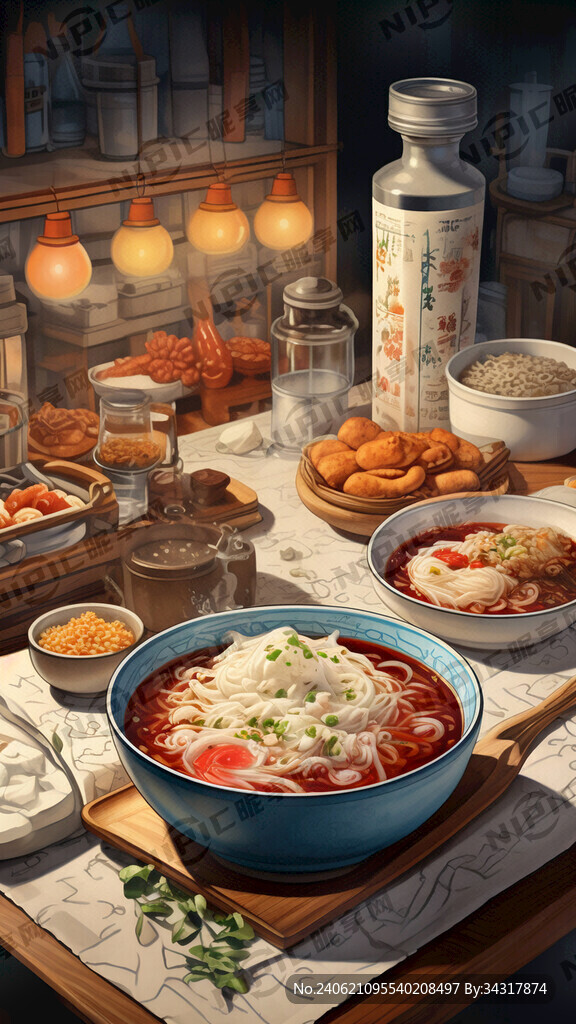 宵夜、粥、粉、面、海报