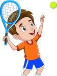 卡通网球男孩