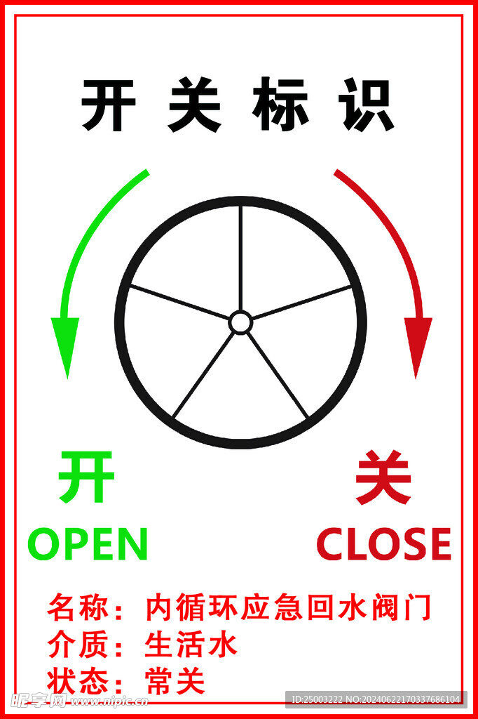 开关标识