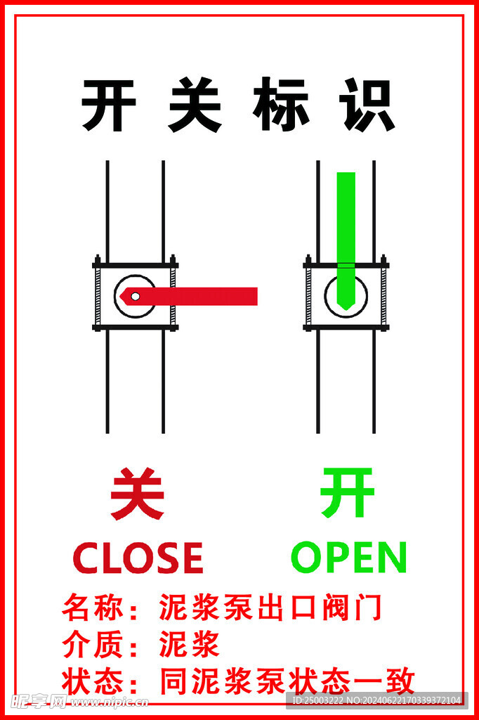 开关标识 