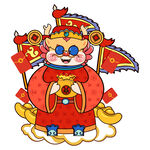 财神到龙素材